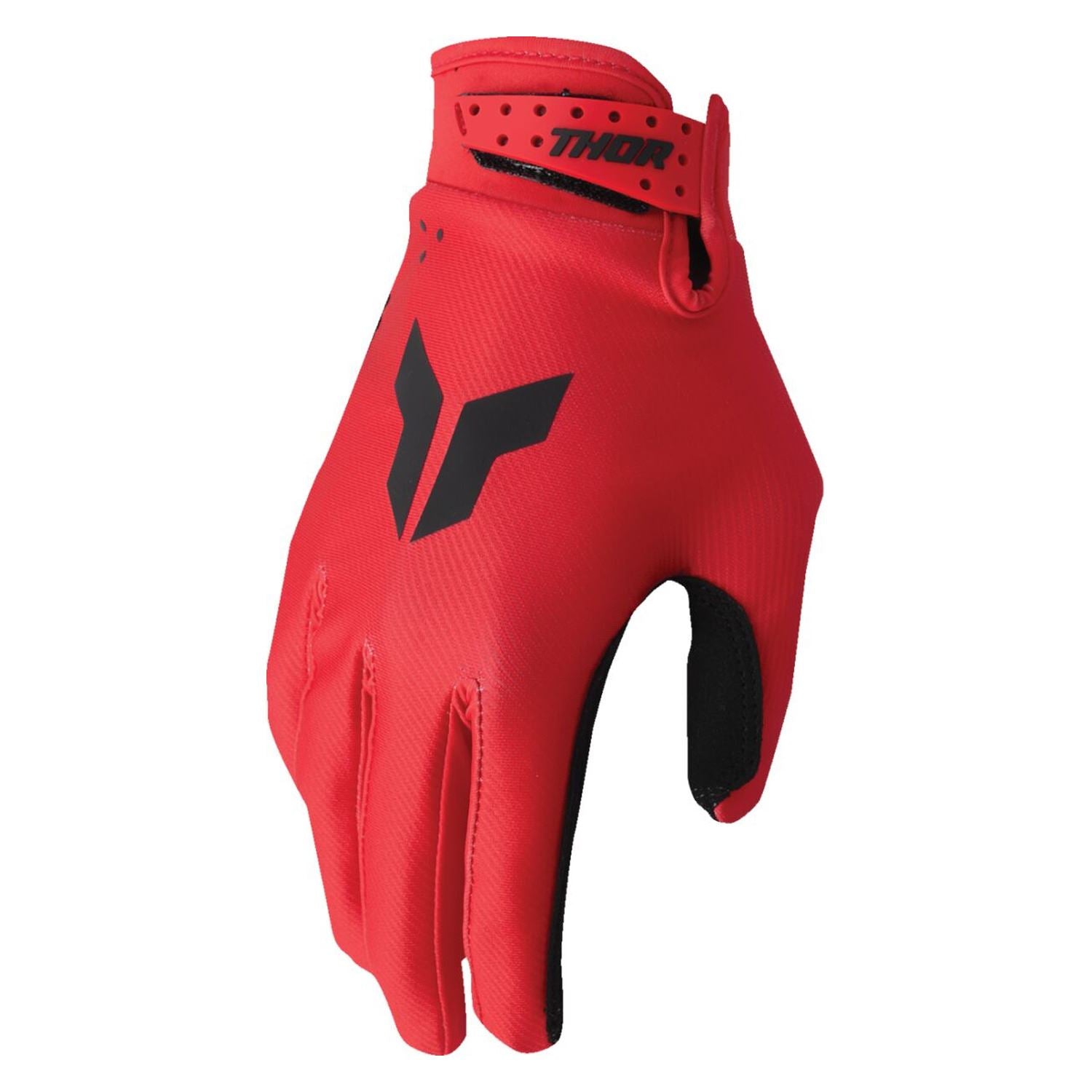 Thor 2026 Youth Launchmode Split Red MX Gloves